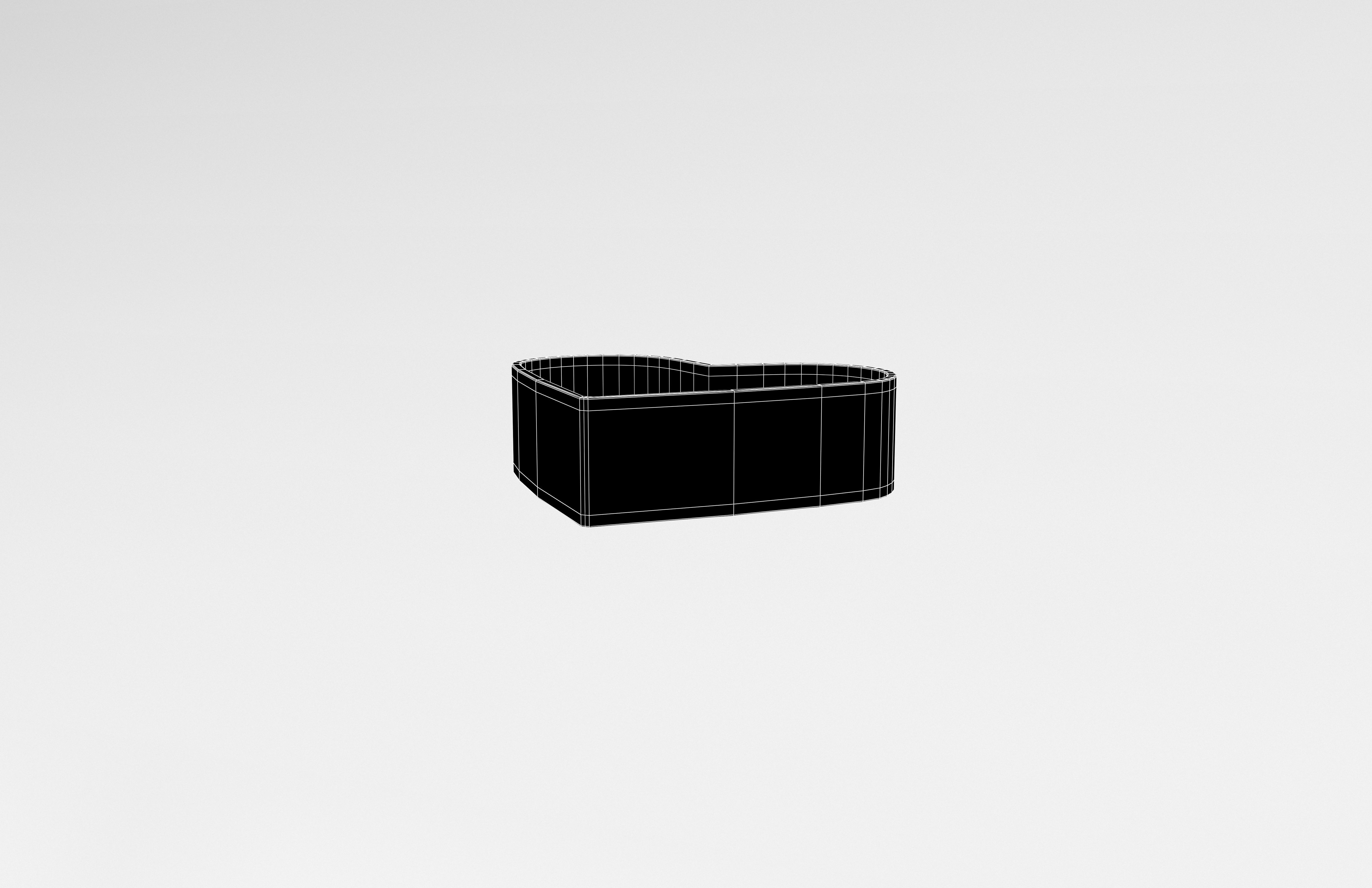 Heart Cookie Cutter v1 003 Low-poly 3D model_7