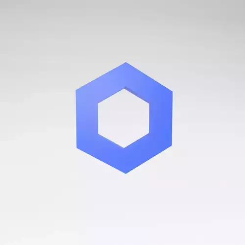 Chainlink Coin v1 001 Low-poly 3D model