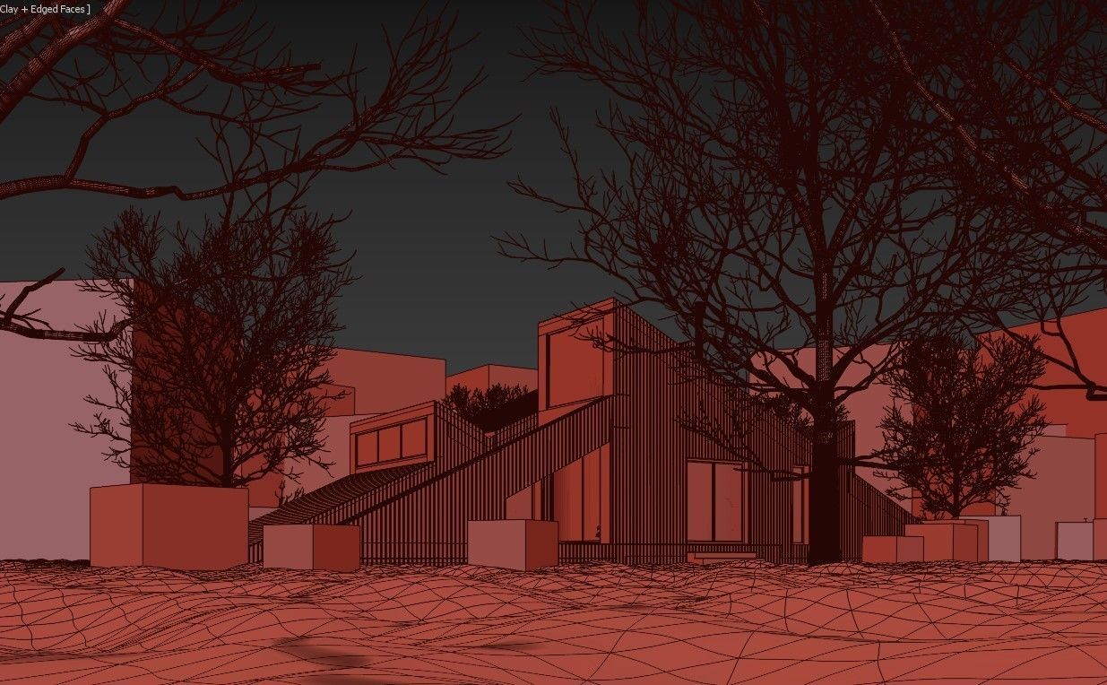 Winter Cabin House 3D model_17
