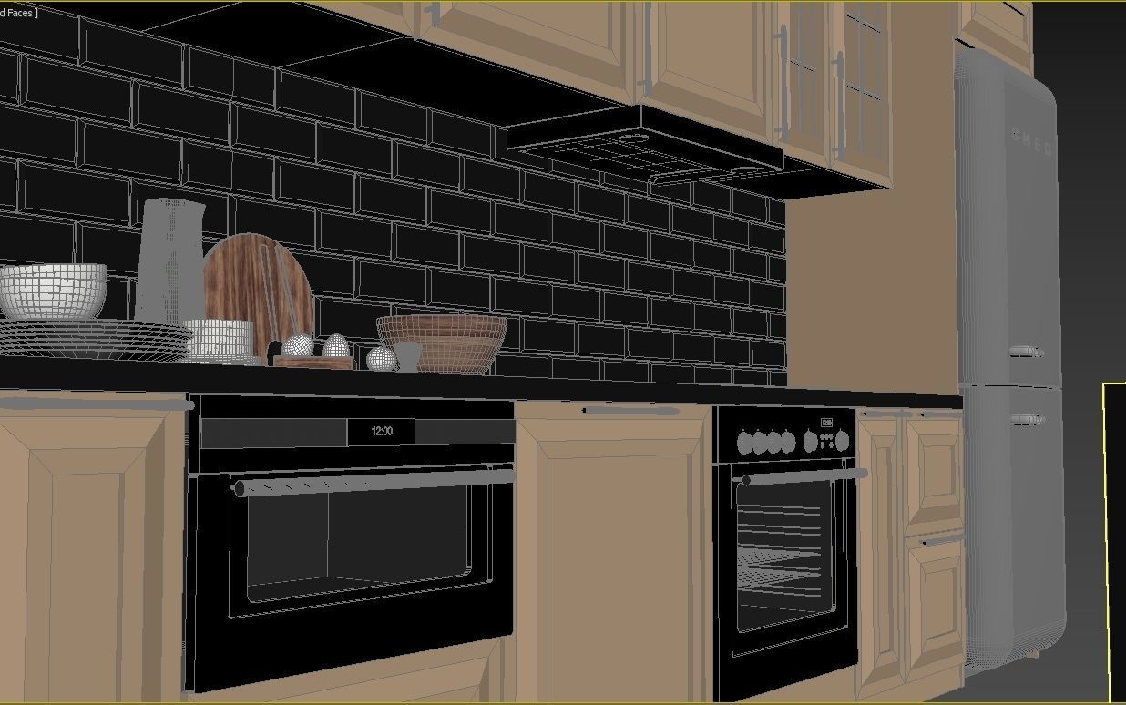 Winter Cabin House 3D model_33