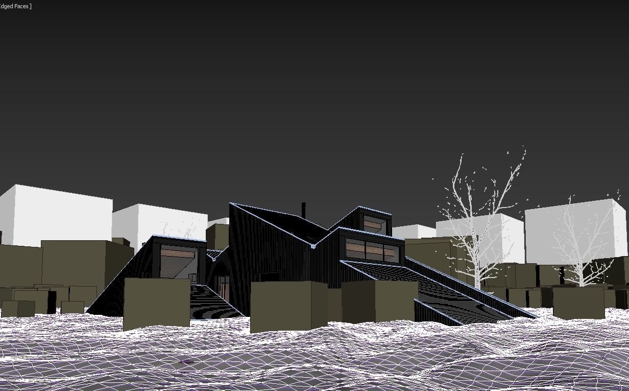 Winter Cabin House 3D model_25