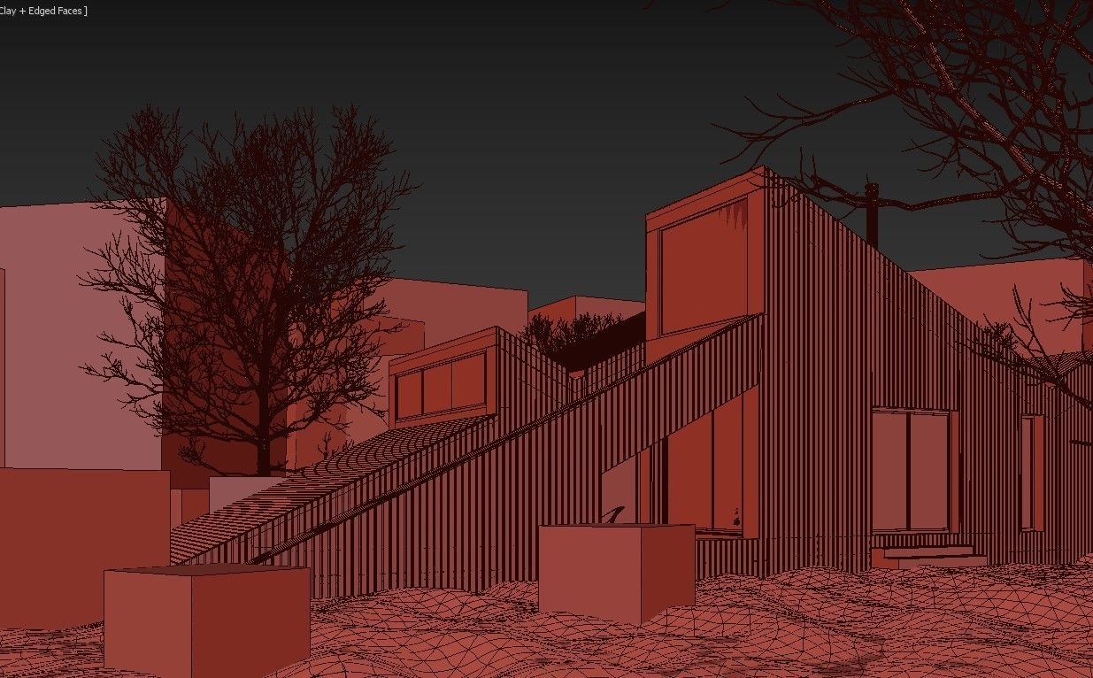Winter Cabin House 3D model_15