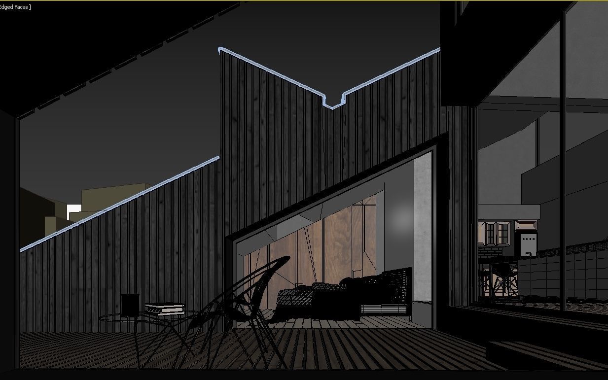 Winter Cabin House 3D model_29