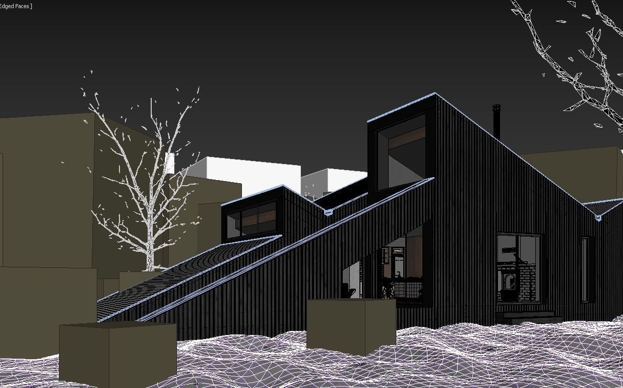 Winter Cabin House 3D model_23