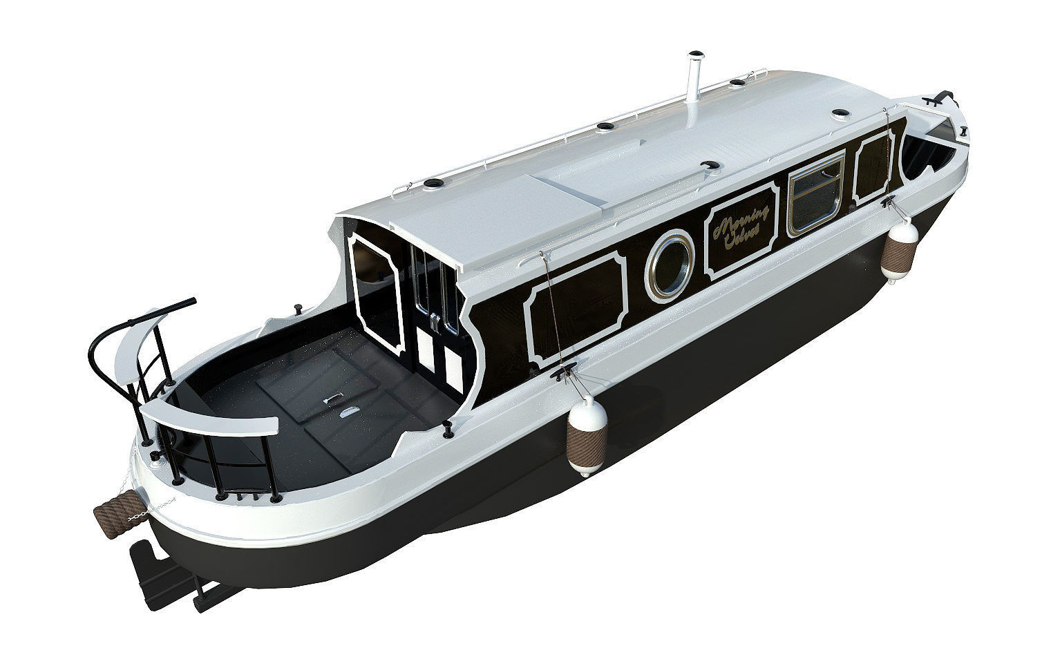 Narrowboats collection boat 3D model_1