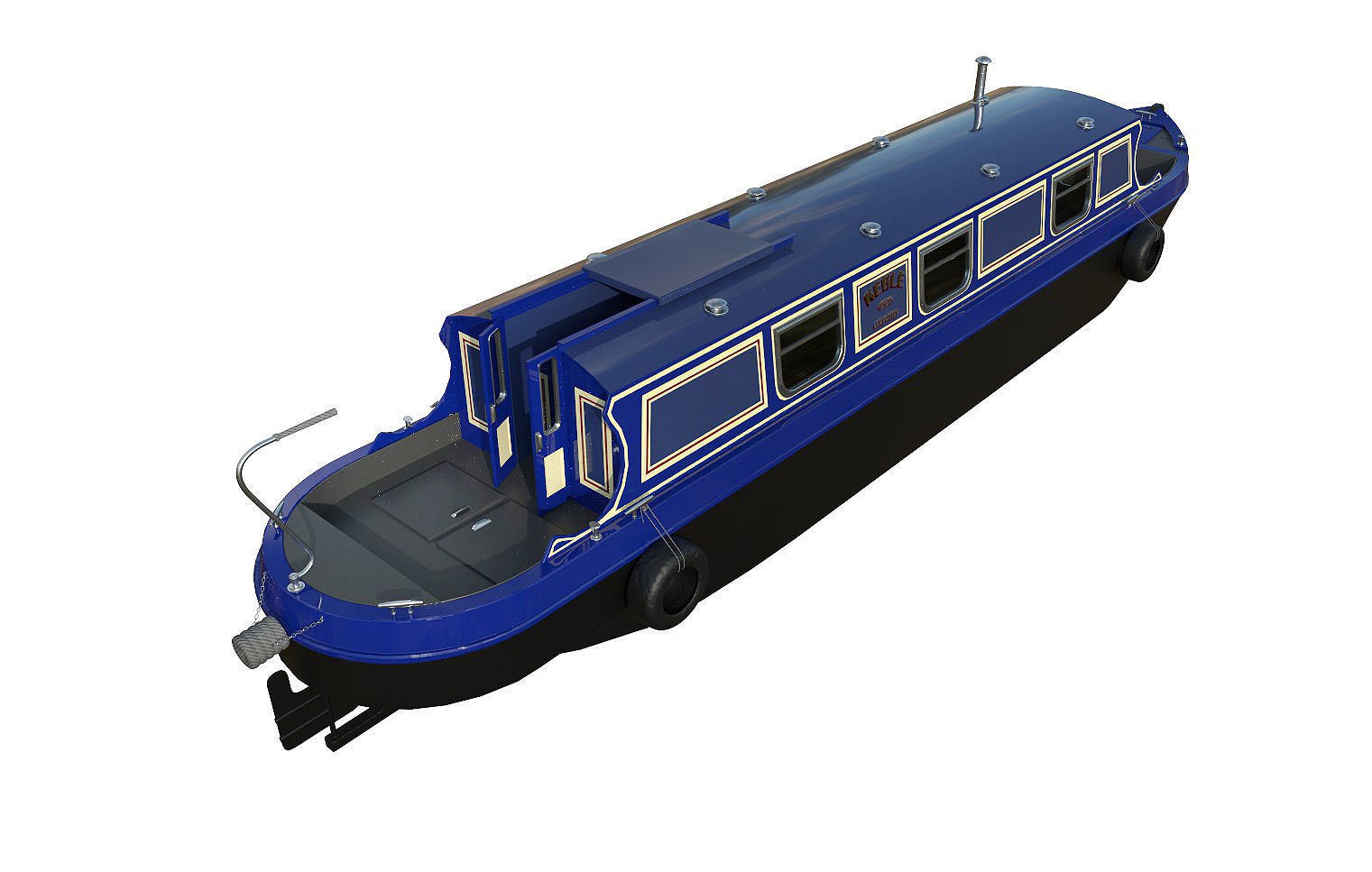 Narrowboats collection boat 3D model_3