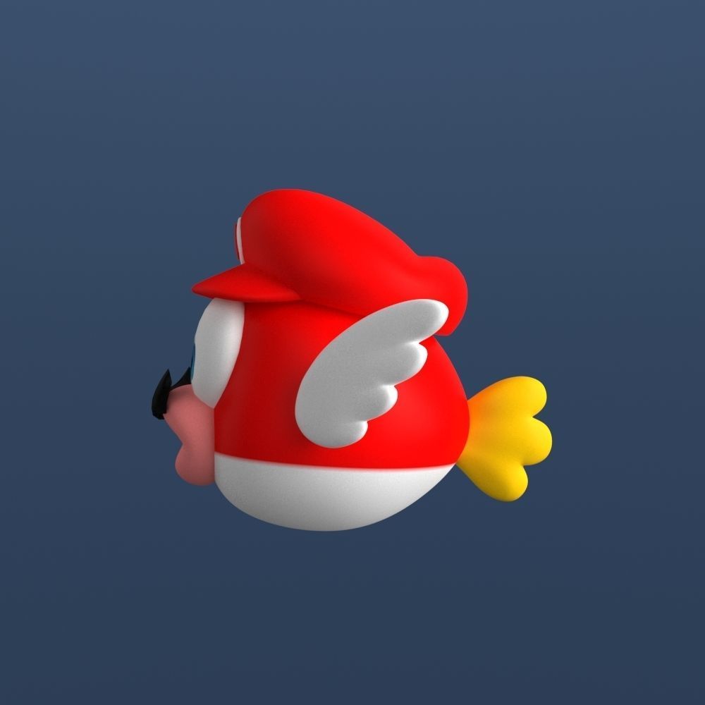 Super Mario Odyssey Cheep-cheep 3D print model_4