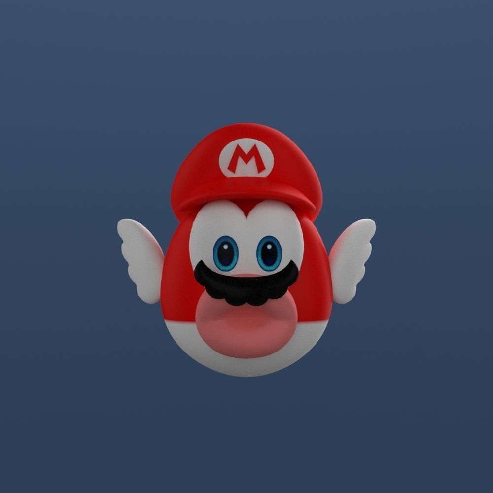 Super Mario Odyssey Cheep-cheep 3D print model_3