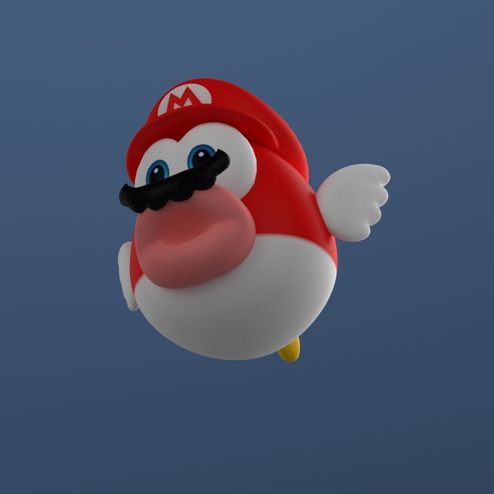Super Mario Odyssey Cheep-cheep 3D print model_1