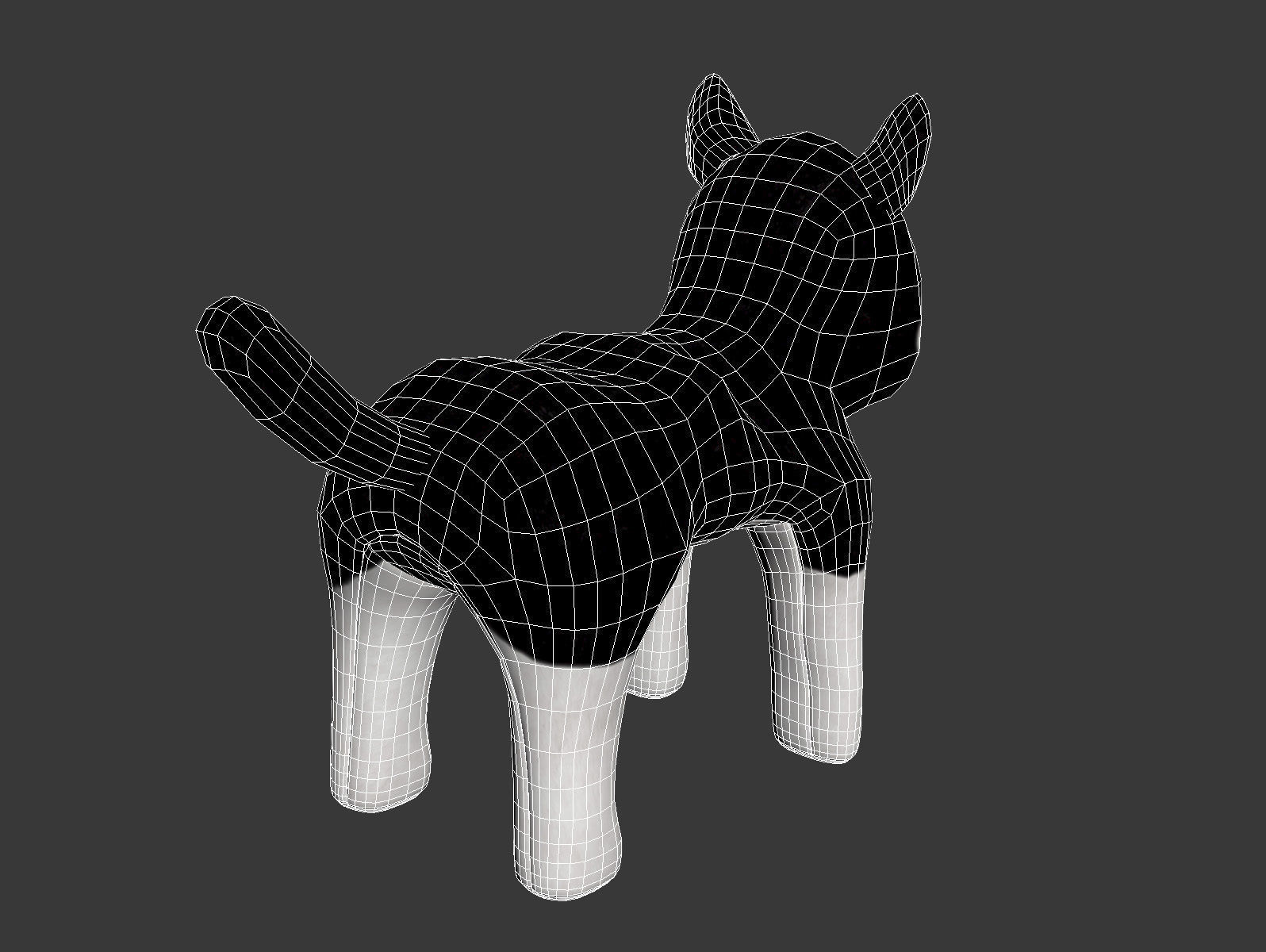 LIVLIG Soft toy dog siberian husky 3D model_7