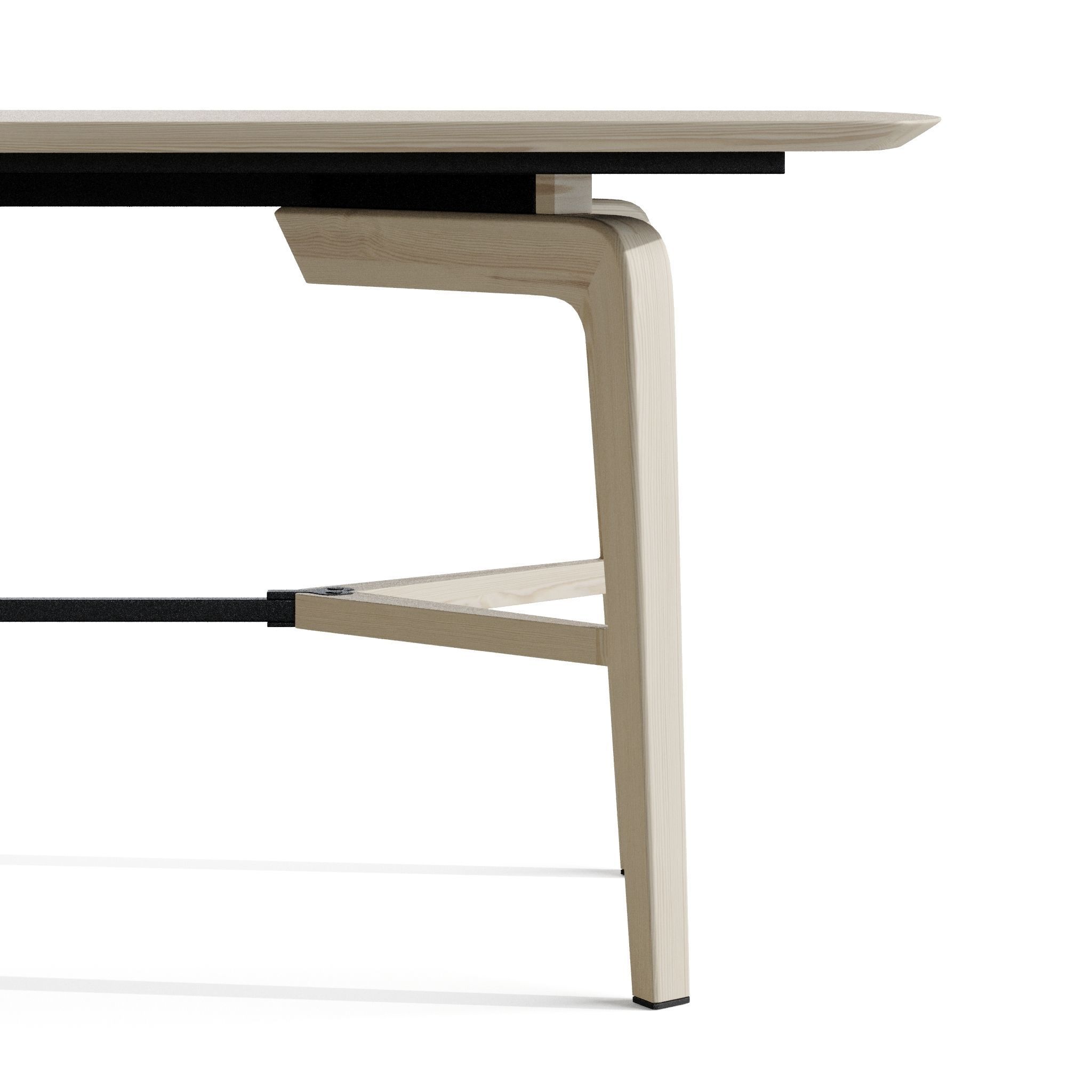 Giorgetti Blade Table and Normal Chair 3D model_1