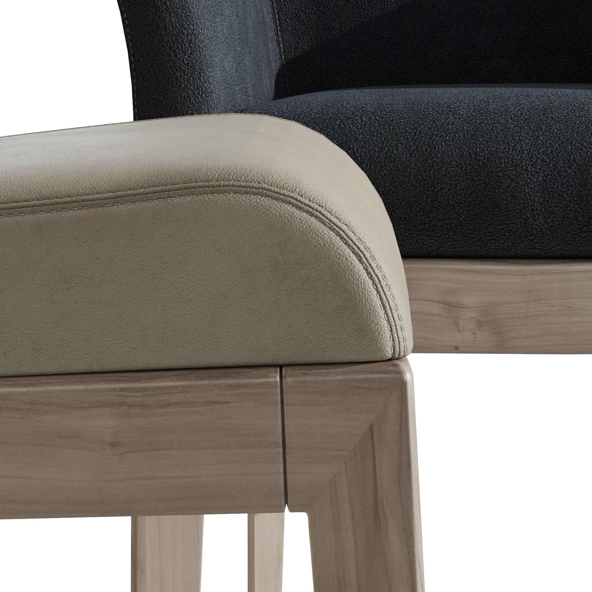 Giorgetti Blade Table and Normal Chair 3D model_3