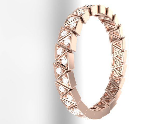  Rings quintet from triangles alliance  3D print model_24