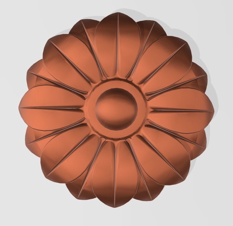 FLOWER - 1 copper 3D model_2