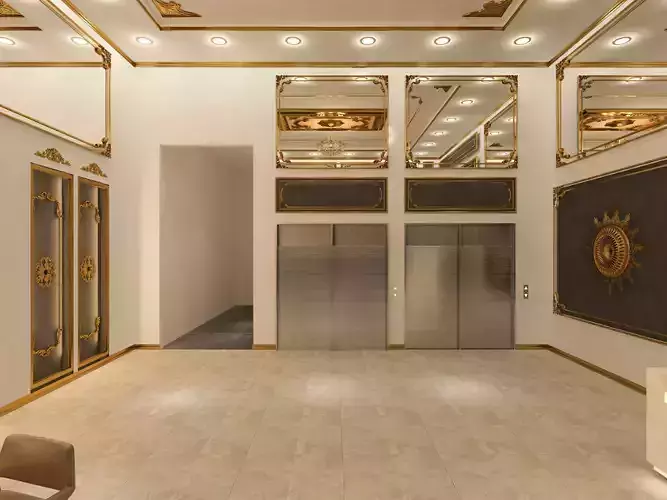 Lux Luxury Ornamental Entrance Palace Gold