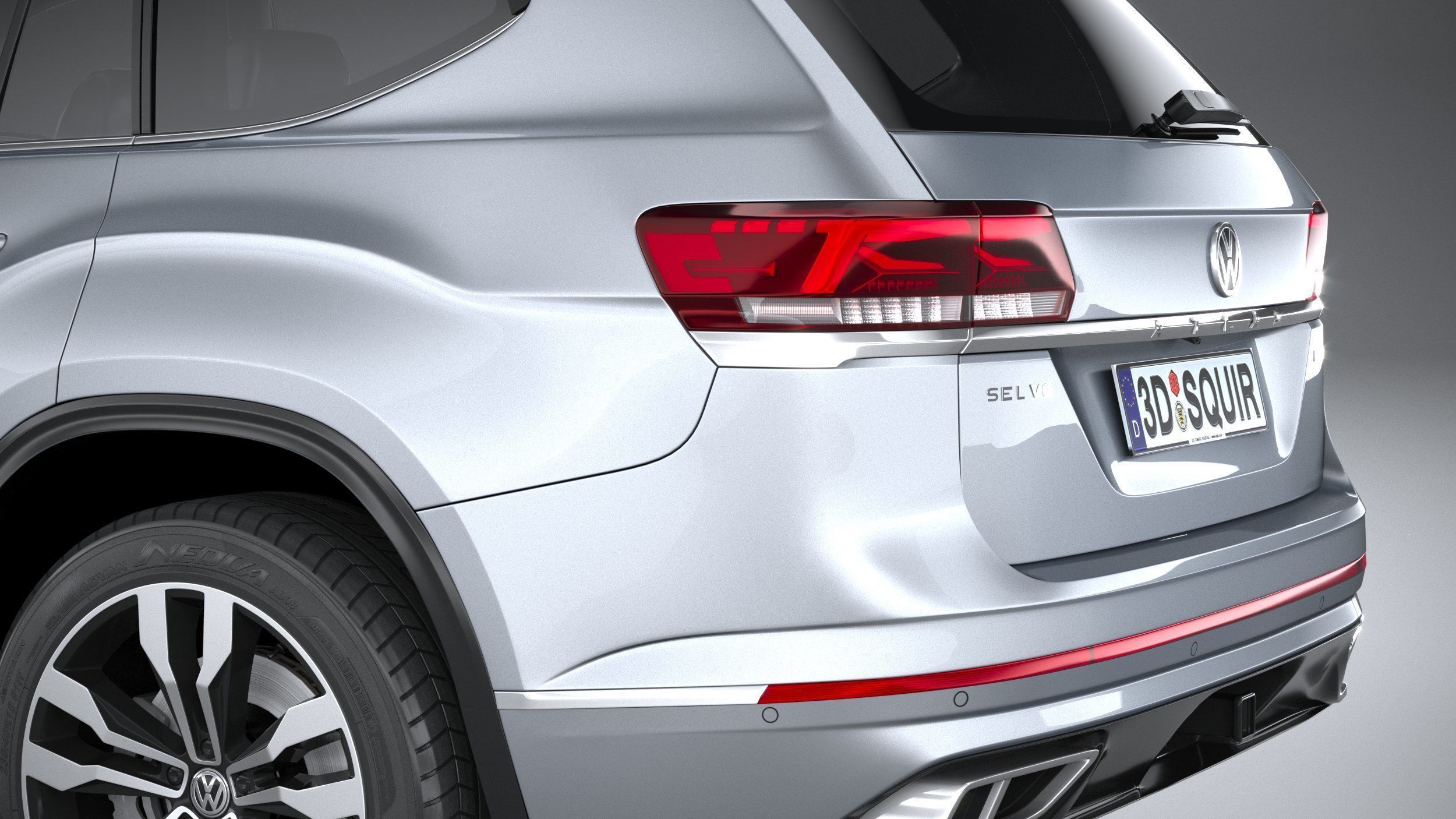 Volkswagen Atlas R-line 2021 3D model_6