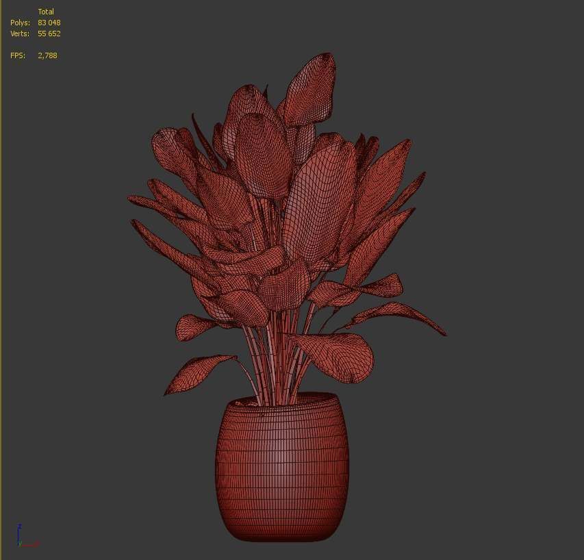 Potted Plant 22 3D model_3