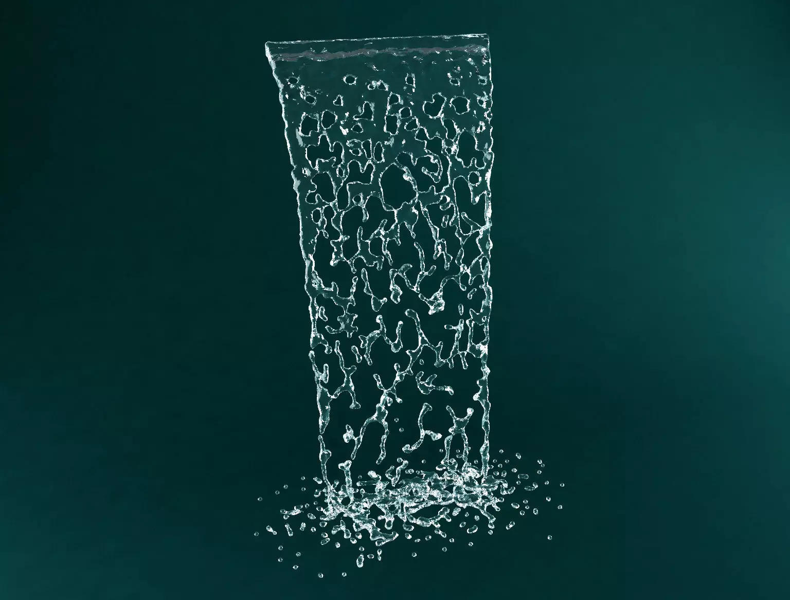 Fountain potok 6 animated 3D model_0