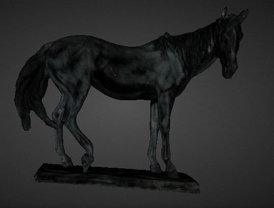 Horse Statue Color 3D Scan Free 3D print model_1