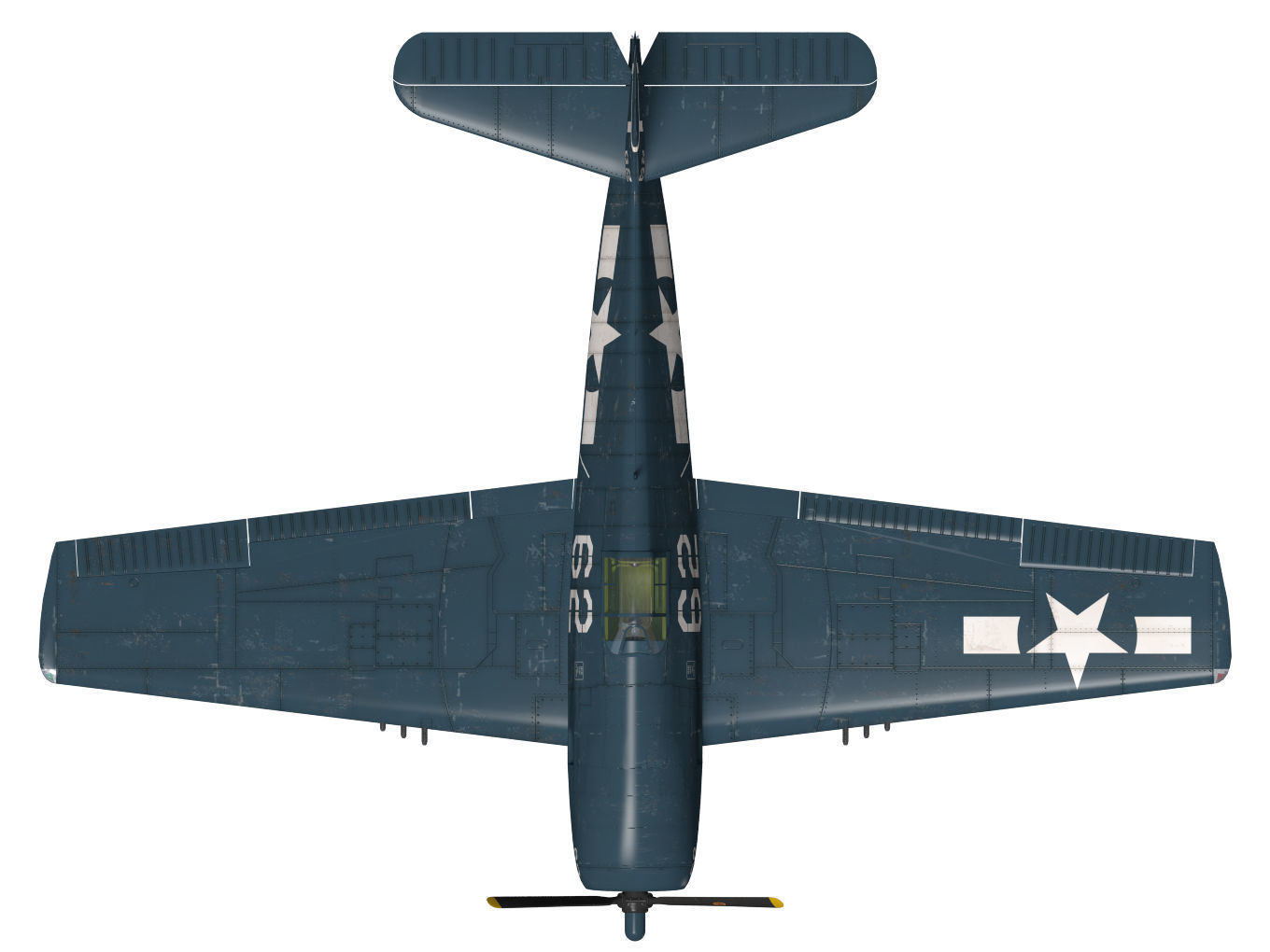 Grumman F6F Hellcat 3D model_12