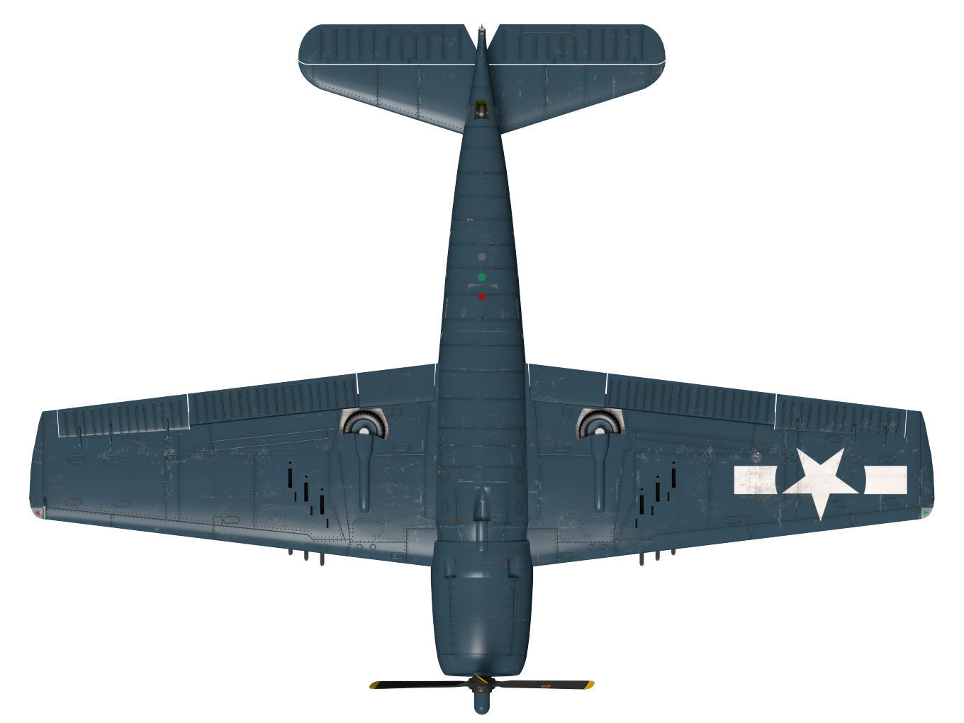 Grumman F6F Hellcat 3D model_13