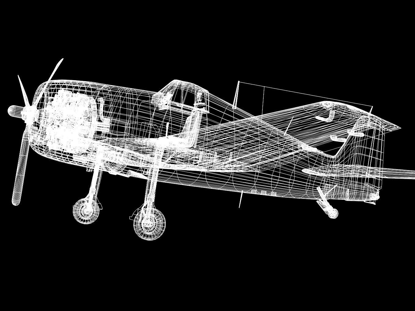 Grumman F6F Hellcat 3D model_16