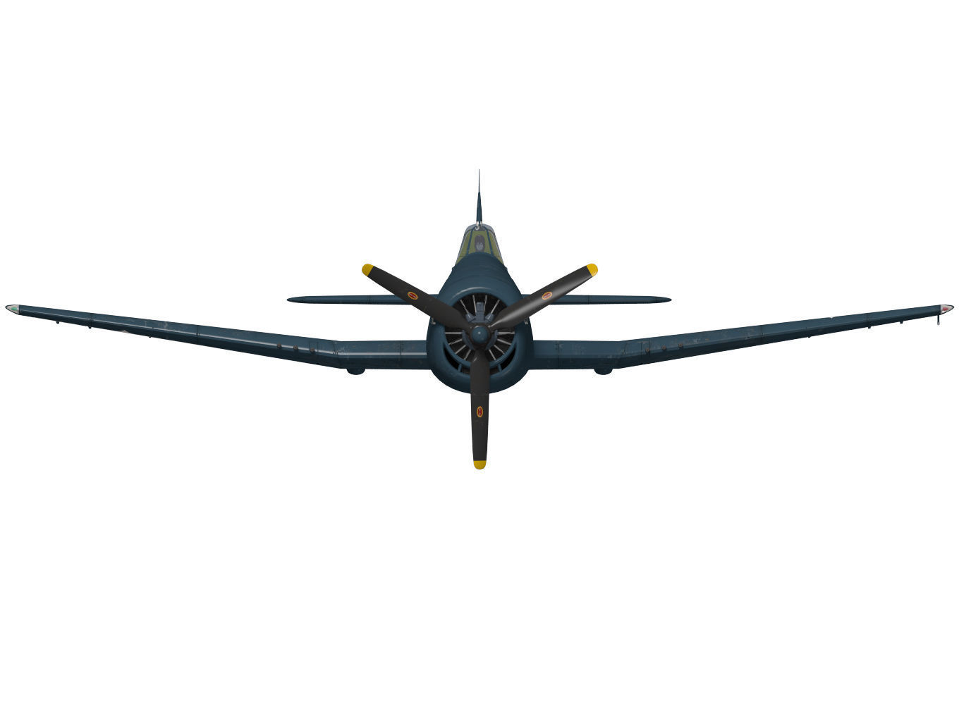 Grumman F6F Hellcat 3D model_10