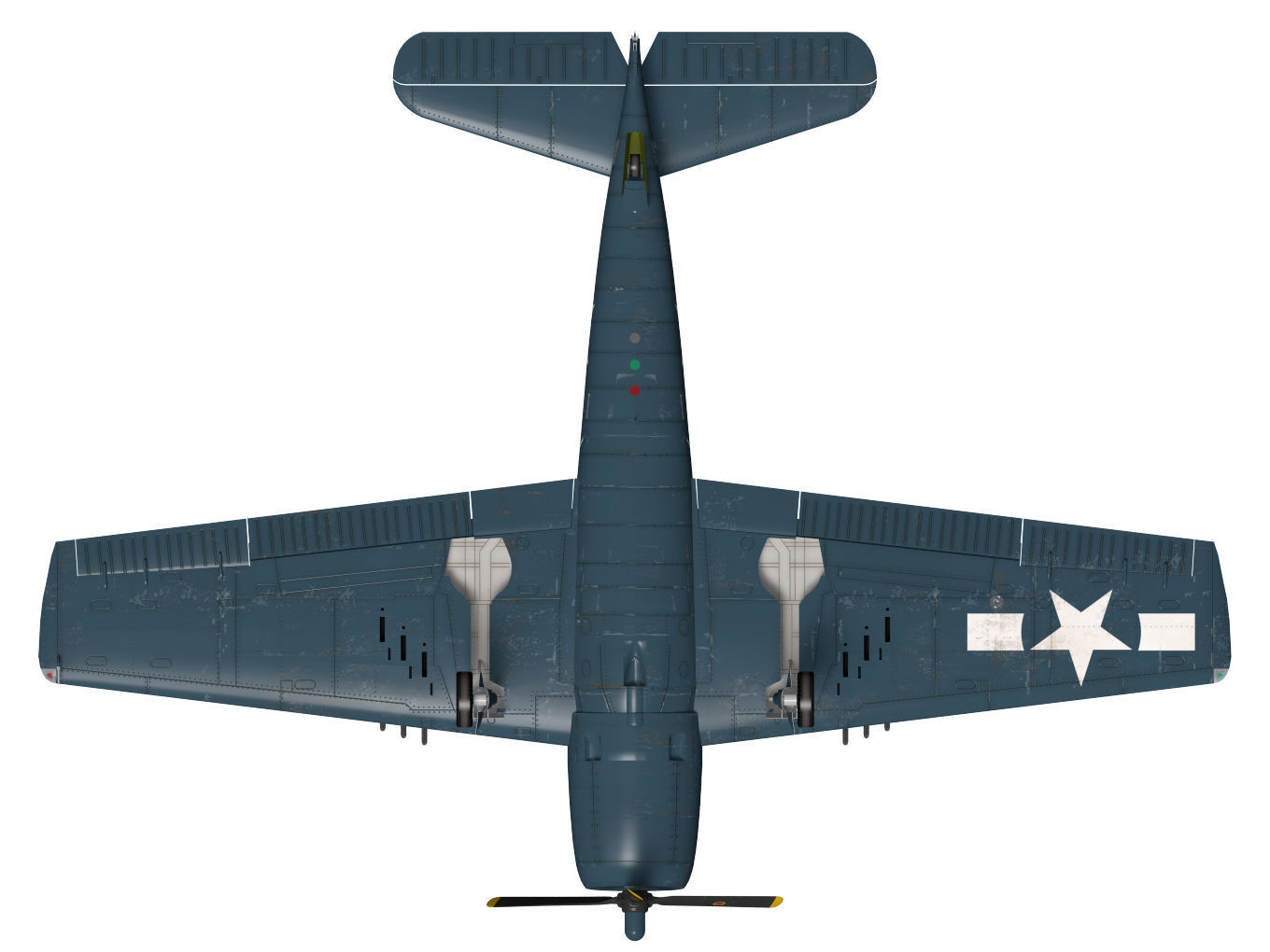 Grumman F6F Hellcat 3D model_14