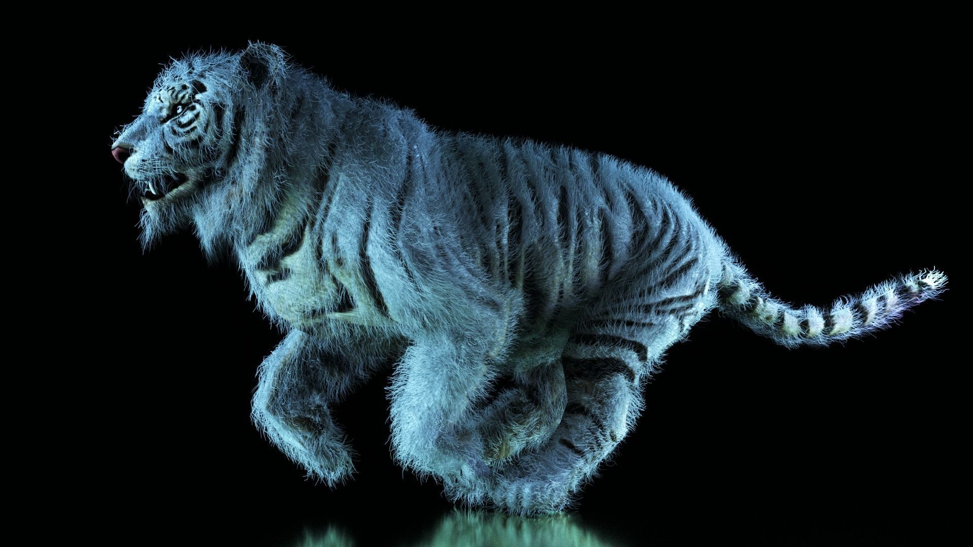 Raja The White Bengal Tiger 3D Model 3D model_9
