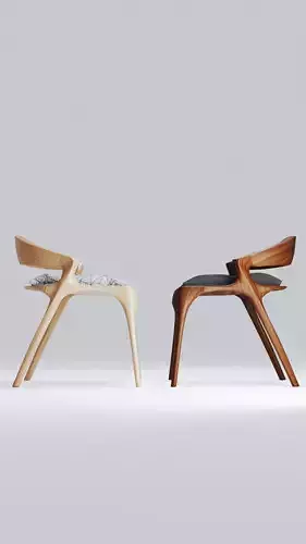 ChairWood wooden chair with cushion