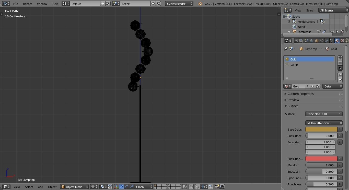 Unique flow lamp 3D model_3