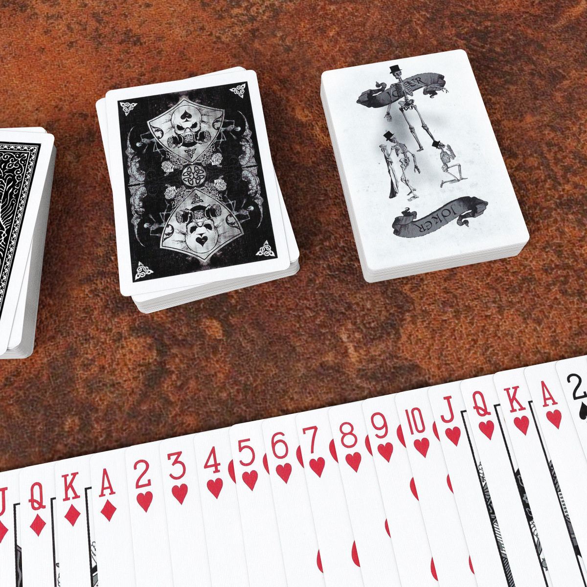 Playing Cards GRIMOIRE - Poker Card Set 5 - single textures Low-poly 3D model_5