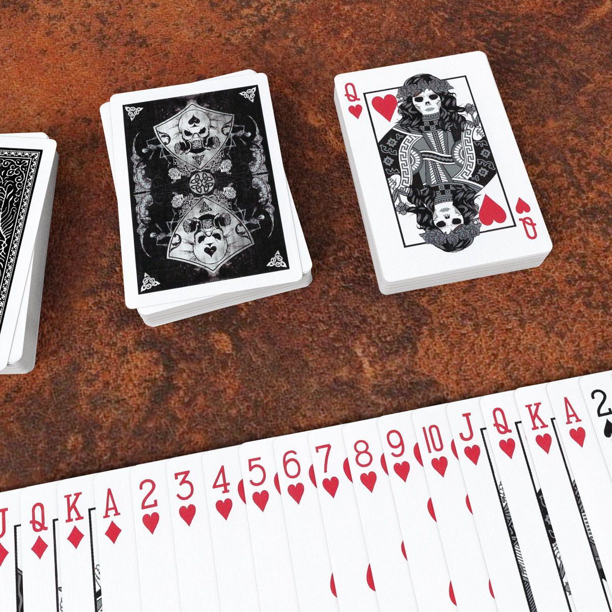Playing Cards GRIMOIRE - Poker Card Set 5 - single textures Low-poly 3D model_4
