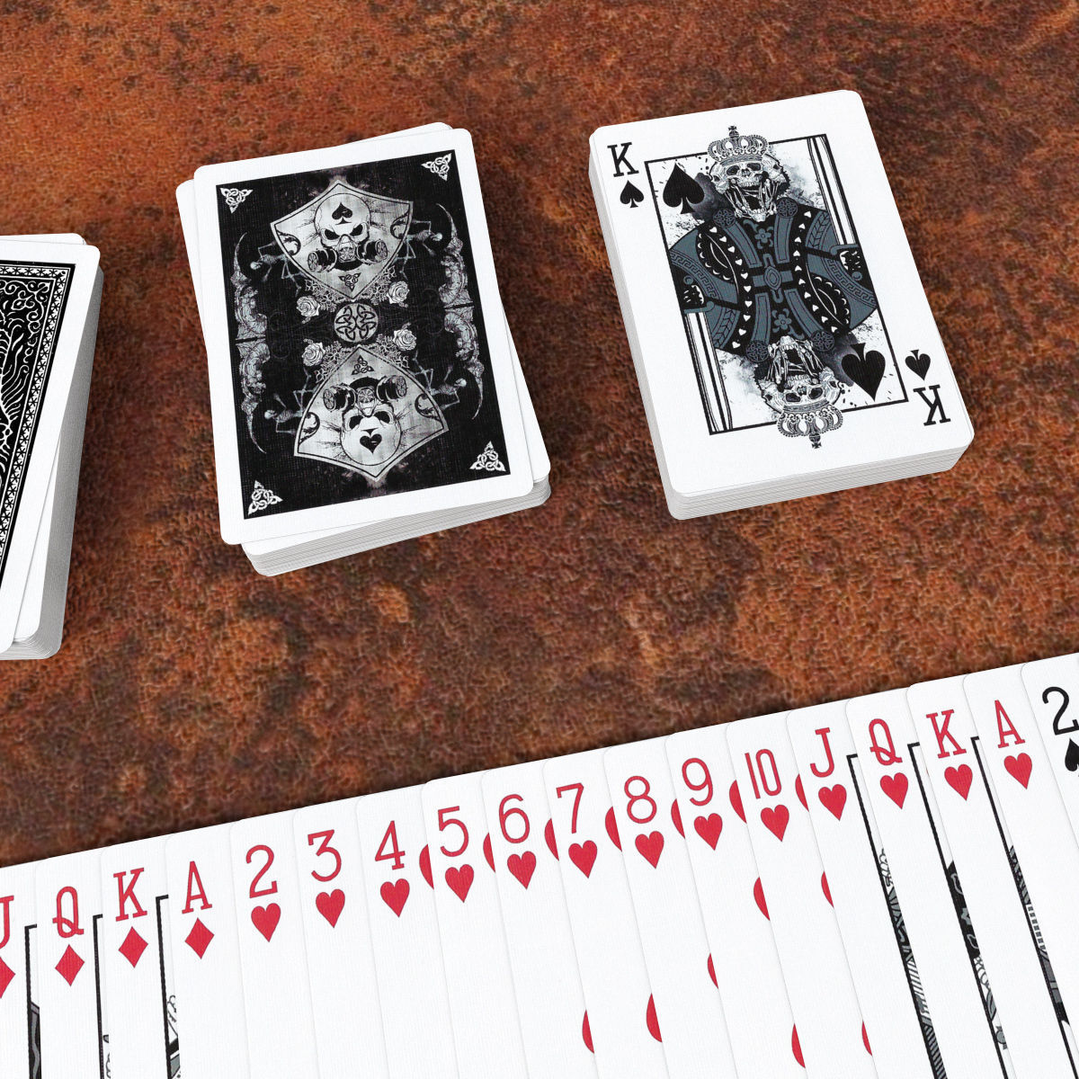 Playing Cards GRIMOIRE - Poker Card Set 5 - single textures Low-poly 3D model_3