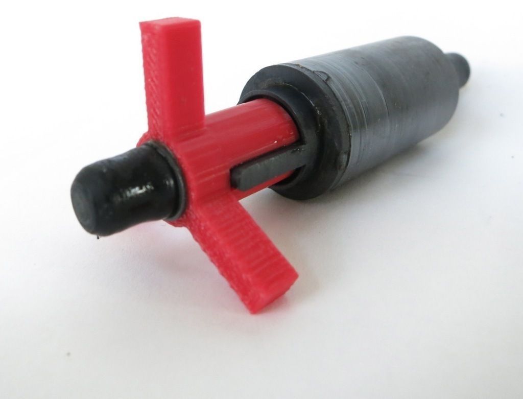 Fish pump replacement impeller Free 3D print model_2