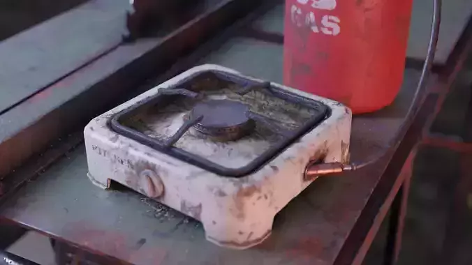 Small Old Gas Stove