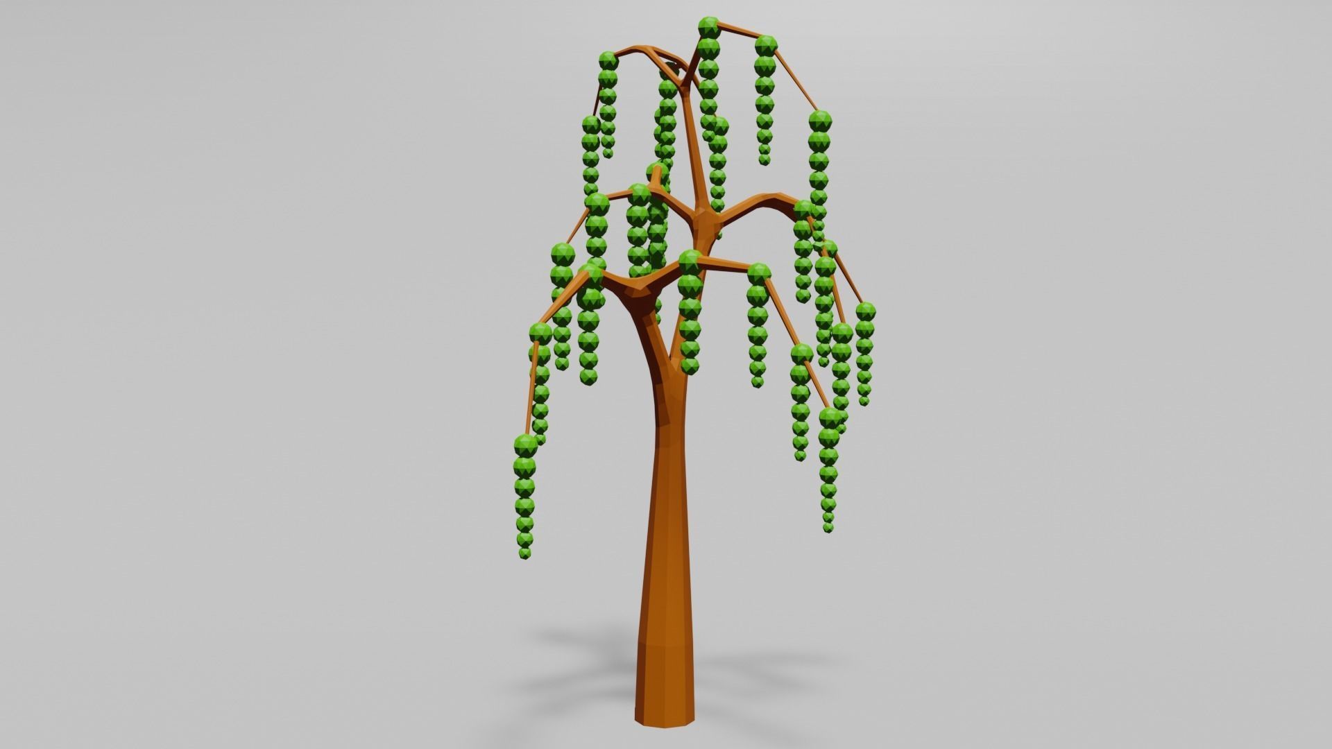 Low poly collection tree Low-poly 3D model_12