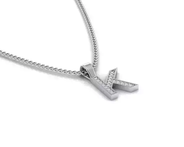 Pendant K letter with lights