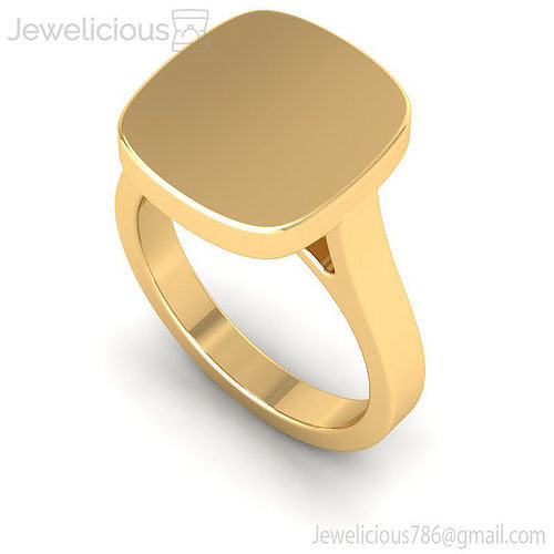 Jewelicious-790-Ring rose gold square signet ring