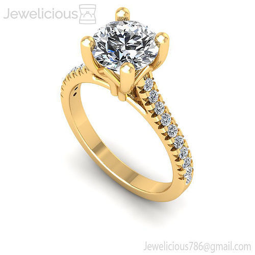 Jewelicious-758-RIng rose gold engagement ring with diamonds