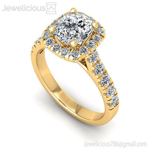 Jewelicious-748-Ring rose gold diamond halo engagement ring