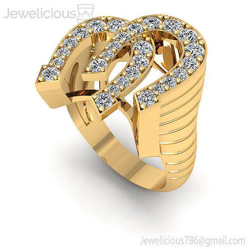 Jewelicious-741-Ring rose gold ring with diamonds