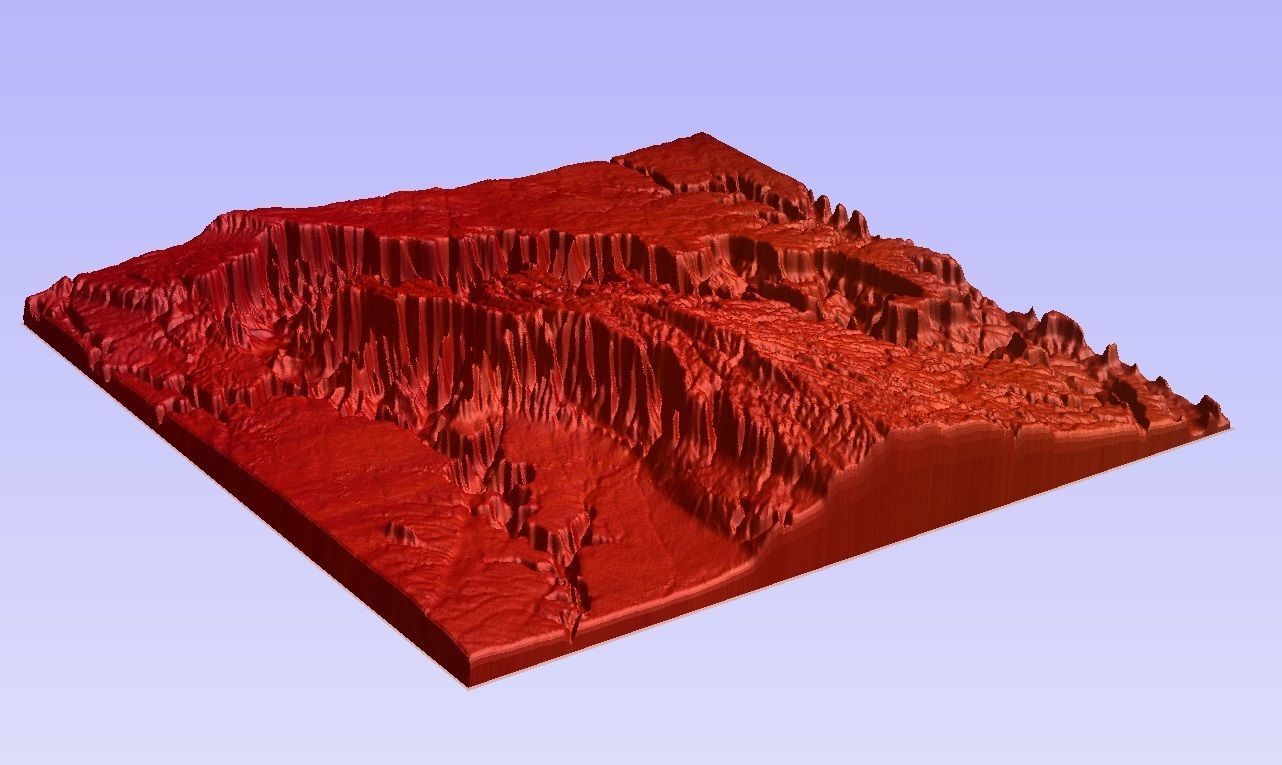 3D MODEL OF GRAND CANYON FOR CNC AND 3D PRINTING 3D model_4