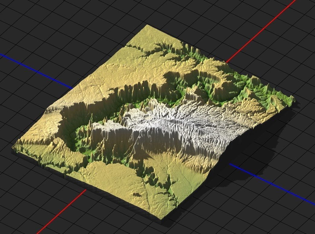 3D MODEL OF GRAND CANYON FOR CNC AND 3D PRINTING 3D model_2