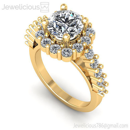 Jewelicious-708-Ring diamond engagement ring in rose gold