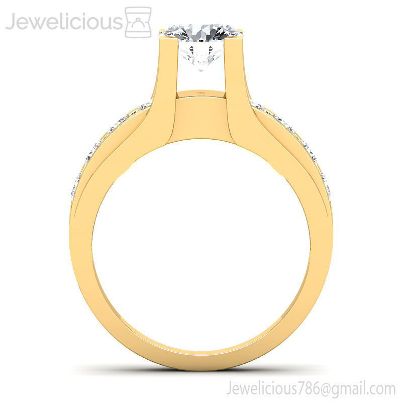 Jewelicious-680-Ring round diamond engagement ring gold 3D print model_9