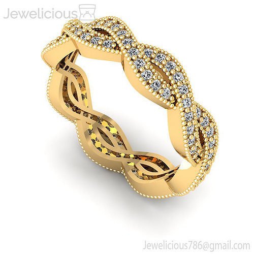 Jewelicious-554-Ring gold wedding band with diamonds