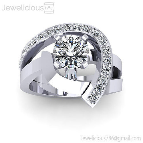 Jewelicious-193-Ring diamond engagement ring set gold