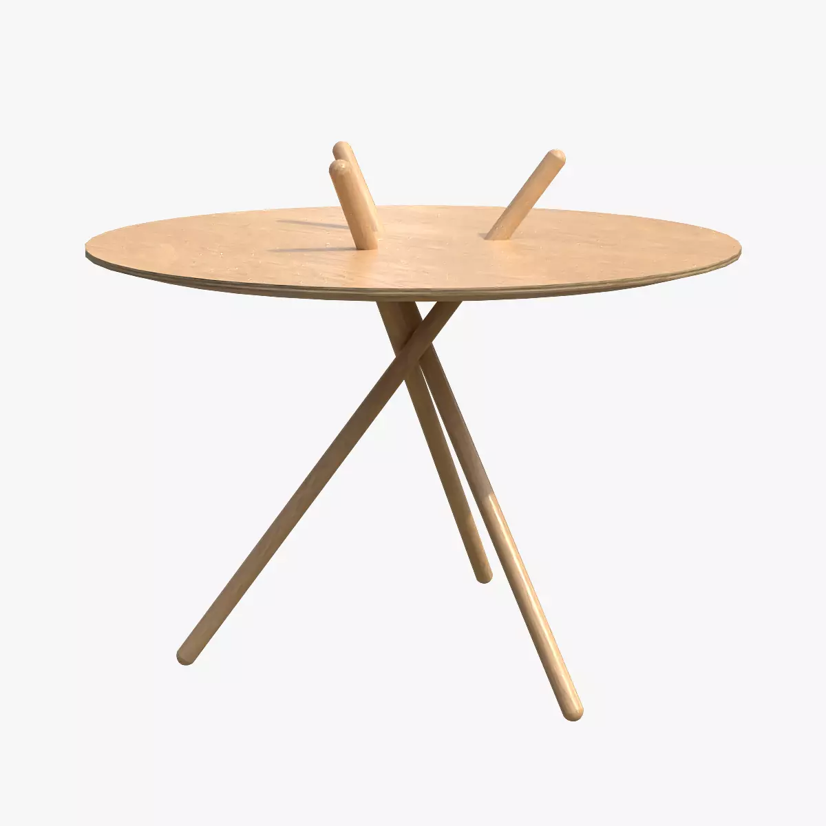 Micado Table-Oak standard lacquered Low-poly 3D model