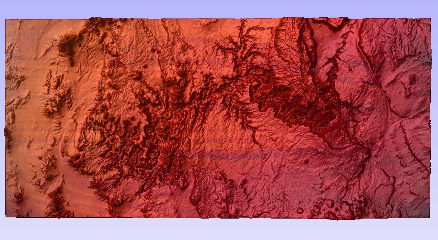 3D MODEL OF GRAND CANYON LONG MAP FOR CNC AND 3D PRINTING 3D model ...